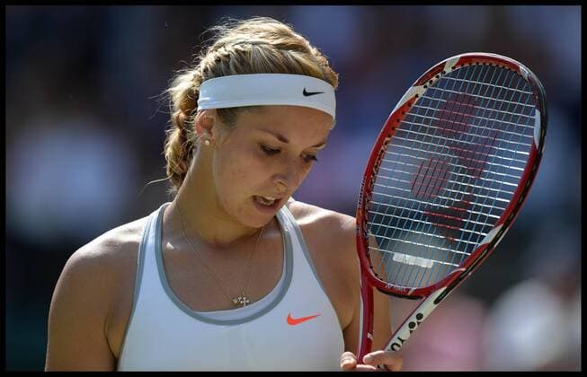 Sabine Lisicki close to tears in the Women s Final at the Wimbledon Tennis Championships The All England Lawn Tennis Club, Wimbledon, United Kingdom Saturday, 6th July 2013 AndrewxParsonsx xi-Images  IIM-0190-0059