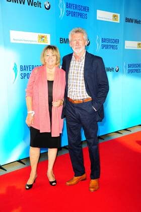 Paul Breitner mit seiner Ehefrau Hildegard bei der Verleihung Bayerischer Sportpreis 2013 am 06.07.2013 in München Bayerischer Sportpreis 2013, Muenchen 