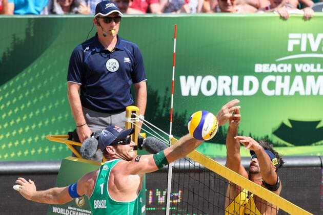 July 7, 2013 - 07.07.2013, Stare Jablonki, Beachvolleyball World Championships, Alison Cerutti (BRA), Ricardo (BRA), xTomaszxJastrzebowskixFotoxOlimpikx Alison Cerutti (BRA), Ricardo (BRA) - ZUMAc04