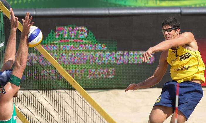 July 7, 2013 - 07.07.2013, Stare Jablonki, Beachvolleyball World Championships, Alvaro Filho (BRA), xTomaszxJastrzebowskixFotoxOlimpikx Alvaro Filho (BRA) - ZUMAc04