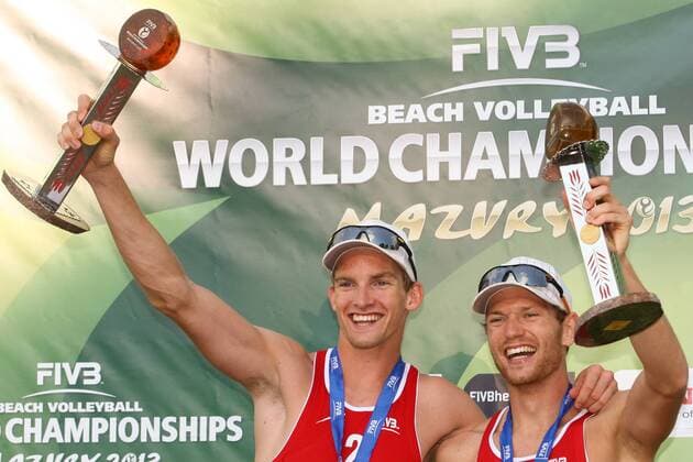 Stare Jablonki Beachvolleyball WM Robert Meeuwsen, Alexander Brouwer (NED) - ZUMAc04