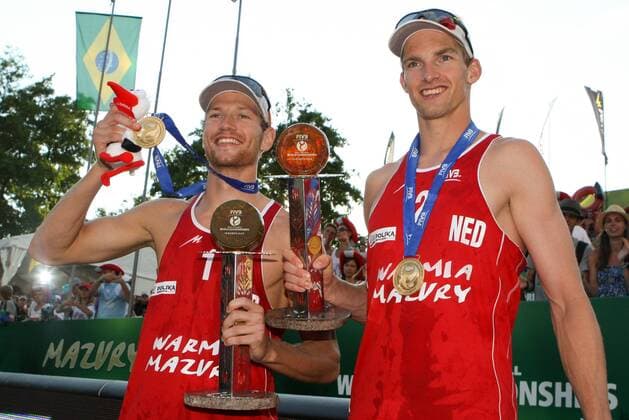 Stare Jablonki Beachvolleyball WM Alexander Brouwer, Robert Meeuwsen (NED) - ZUMAc04