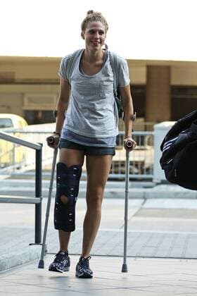 FRANKFURT AM MAIN, GERMANY - JULY 07: Kim Kulig attends the Germany women s national team departure to Sweden at Frankfurt Airport on July 7, 2013 in Frankfurt am Main, Germany. Local Caption Kim Kulig