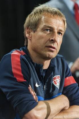 July 8, 2013 - Portland, Oregon, USA - US national team coach Jurgen Klinsmann meets the press the day before his team faces Belize in CONCACAF Gold Cup play. Held every two years, the CONCACAF Gold Cup is the main association football competition of the men s national football teams governed by CONCACAF, determining the regional champion of North America, Central America, and the Caribbean. This year the Gold Cup is hosted in the United States across the country and the championship game to be held in Chicago, IL. CONCACAF Gold Cup  - ZUMA Cu