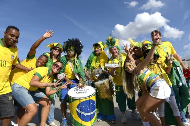 Brazil fans (BRA), JUNE 26, 2013 - Football Soccer : FIFA Confederations Cup Brazil 2013 Semifinal match Brazil at Estadio Mineirao in Belo Horizonte, Brazil. NoxThirdxPartyxSales  (uzdb005867)
