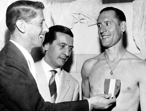 Nils Liedholm (Milan AC), 1959 - Football Soccer : Nils Liedholm of Milan AC during the Italian Serie A match in Italy. NoxThirdxPartyxSales  (ptmb043866)