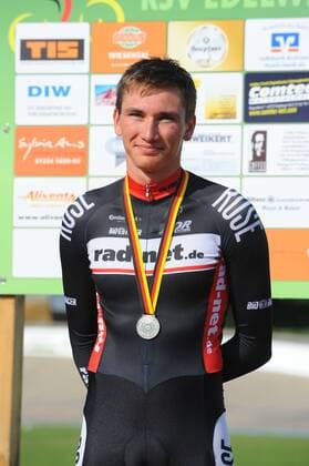 Deutsche Bahnrad-Meisterschaft 2013,10.-14.07.2013,Oberhausen-Rheinhausen 1000 m Zeitfahren Elite Männer, 2.Deutscher Meister Lucas Liss, rad-net ROSE Team, - ksp