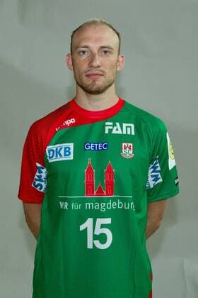 Yves Grafenhorst (SC Magdeburg) - Fototermin SC Magdeburg 1. Handball Bundesliga Saison 2013-14 in der Johanniskirche in Magdeburg - Einzelbild,Deutschland,Mann,Männer,Handball,12.07.2013