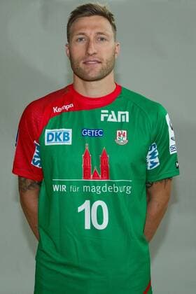 Fabian van Olphen (SC Magdeburg) - Fototermin SC Magdeburg 1. Handball Bundesliga Saison 2013-14 in der Johanniskirche in Magdeburg - Einzelbild,Deutschland,Mann,Männer,Handball,12.07.2013