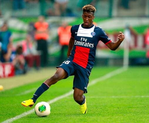 FUSSBALL - Rapid vs PSG, Testspiel WIEN,AUSTRIA,12.JUL.13 - FUSSBALL - tipp3 Bundesliga powered by T-Mobile, Ligue 1, SK Rapid Wien vs Paris Saint-Germain FC, IFCS Trainingslager, Vorbereitungsspiel. Bild zeigt Kingsley Coman (PSG). Keywords: Wien Energie. 