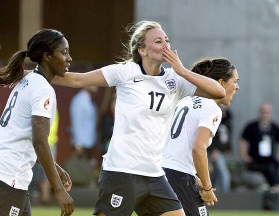Linköping 2013 07 15 UEFA Womens Euro 2013 England(GBR) vs Russia(RUS) Toni Duggan(GBR)1-1 KP0300 