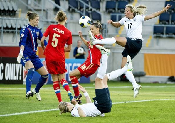 Linköping 2013 07 15 UEFA Womens Euro 2013 England(GBR) vs Russia(RUS) Toni Duggan(GBR)1-1 KP0300 