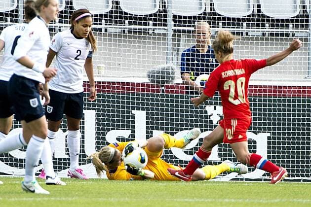 Linköping 2013 07 15 UEFA Womens Euro 2013 England(GBR) vs Russia(RUS) Nelli Korovkina(RUS) KP0300 