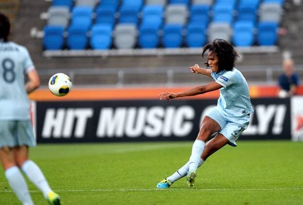 Wendie Renard (fra) FOOTBALL : Espagne vs France - UEFA Euro Feminin - Suede 2013 - 15 07 2013 AnthonyBIBARD FEP Panoramic 