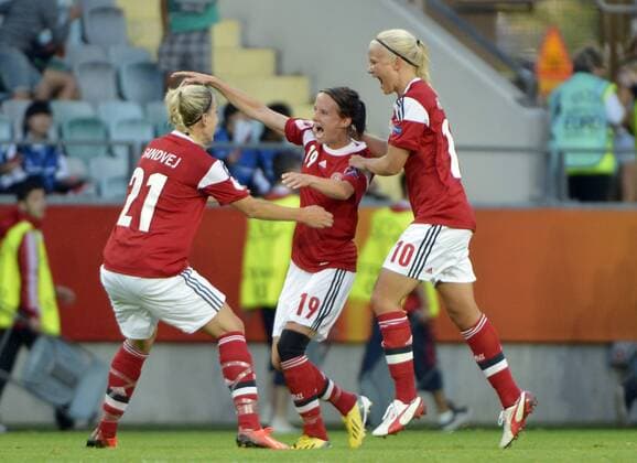 Göteborg 2013 07 16 fotball UEFA Womens Euro 2013 Denmark vs Finland Mia Brogaard ( DEN ) 2-0 ( FIN ) KP031002 
