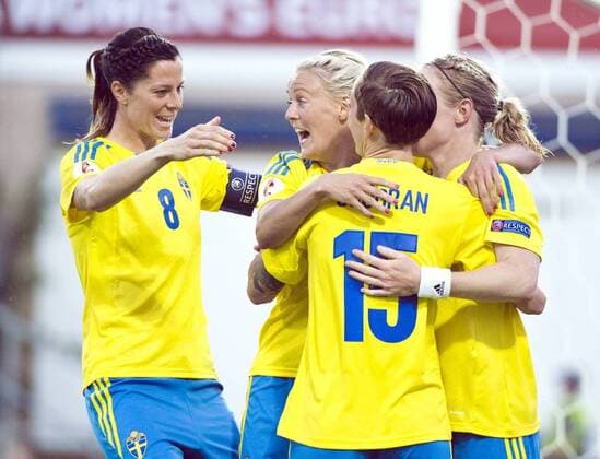 Sweden Halmstad 2013 07 16 UEFA Womens Euro 2013 Sweden(SWE) vs Italy(ITA) Lotta Schelin (SWE)2-0 KP0300 