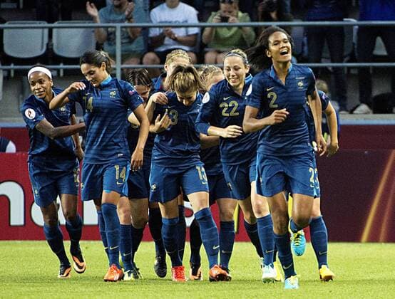 Linkoping 2013 07 18 UEFA Womens Euro 2013 France(FRA) vs England(ENG) Wendie Renard(FRA)3-0 KP0300 