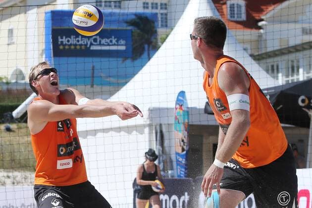 Beachvolleyball: smart beach tour Binz 2013, Supercup - super cup, Arne Philipp Bergmann und Malte Stiel, xHOCHxZWEIx xMaltexChristiansx