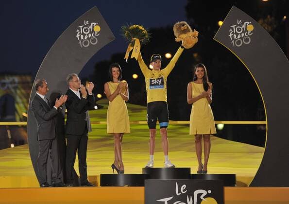 Podium : FROOME Christopher (GBR) of SKY PROCYCLING - Tour de France - Etappe 21 -Versailles Paris Champs Elysees - 21 07 2013 PhotoNews 