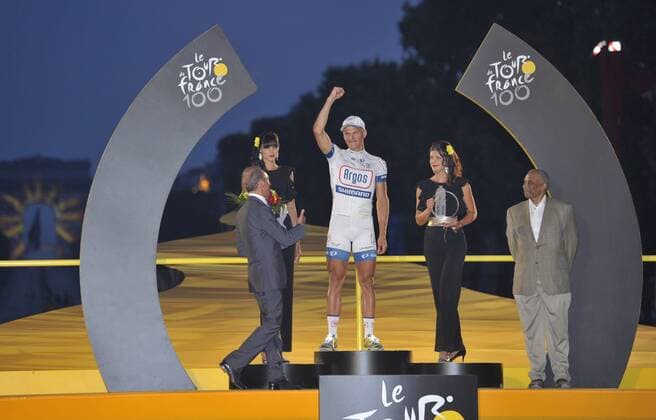 Podium : KITTEL Marcel (GER) of TEAM ARGOS-SHIMANO - Etappensieger - Tour de France - Etappe 21 -Versailles Paris Champs Elysees - 21 07 2013 PhotoNews 