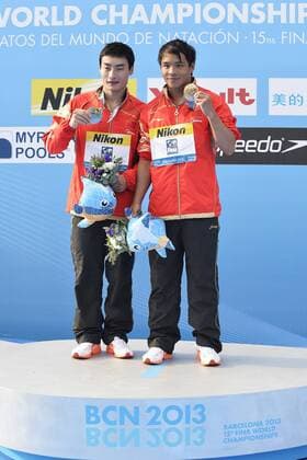 Kai Qin, Chong He China Gold Medal Diving Men s 3m Springboard Synchro Final - 23.07.2013, Barcelona - FINA World Championships 2013 - andreaxstaccioli