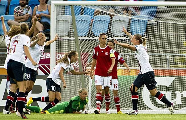 Sweden Norrköping 2013 07 25 UEFA Womens Euro 2013 Norway (NOR) vs Denmark (DEN) Marit Christensen(NOR) 1-0 KP0300 
