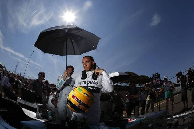 Motorsports: FIA Formula One World Championship 2013, Grand Prix of Hungary, 10 Lewis Hamilton (GBR, Mercedes AMG Petronas F1 Team), xHOCHxZWEIx