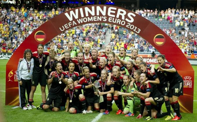 Sweden UEFA Womens Euro 2013 FINAL Germany (GER) vs Norway (NOR) Germany European champions 2013 Norway lost 1-0 KP0300 