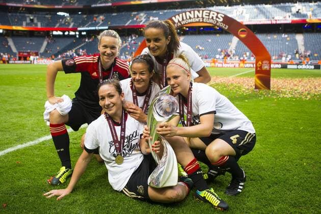 28.07.2013, Inside Friends Arena, Solna, UEFA Damen Euro, Deutschland vs Norwegen, Finale, im Bild, Germany Tyskland during UEFA Womens Euro Final Match between Germany and Norway at the Inside Friends Arena, Solna, on 2013 07 28. out of SWE EP_skyc EP_skyc