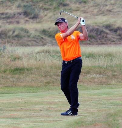 28.07.2013 Southport, England. Bernhard Langer (GER) with his appraoch to the green during the 4th and Final Round of the Senior Open Championship from Royal Birkdale. xPaulxKeevilx  ActionPlus20134291