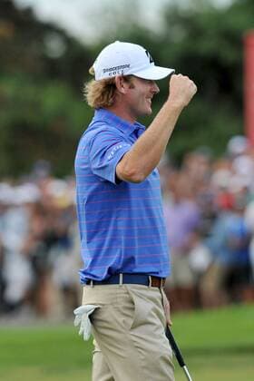 - Oakville, Ontario, Canada - Oakville, Ontario, Canada, . Brandt Snedeker celebrates his victory on the 18th green during the final round of the PGA Golf Herren Tour RBC Canadian Open at Glen Abbey Golf Course in Oakville, Ontario, Canada on July 28th. The tournament was won by Brandt Snedeker...Gerry Angus CSM PGA Golf Herren Tour 2013: RBC Canadian Open JUL 28 - ZUMAc04