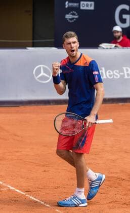 30.07.2013, Sportpark, Kitzbühel, AUT, ATP Tennis Herren World Tour, bet at home Cup 2013, Hauptrunde Einzel, im Bild Daniel Brands (GER) Daniel Brands of Germany during main round of bet at home Cup 2013 tennis tournament of the ATP Tennis Herren World Tour at the Sportpark in Kitzbühel, Austria on 2013 07 30. EP_gro