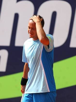 Tennisspieler Philipp KOHLSCHREIBER (GER) während seiner Erstrunden-Partie gegen Jürgen MELZER (AUT). EP_nka
