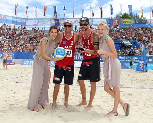 Beachvolleyball. Beach Volleyball Grand Slam 2013. Clemens Doppler, Alexander Horst,. Klagenfurt, 31.7.2013.