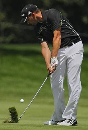 Aug. 1, 2013 - Akron, OH, USA - Sergio Garcia hits a shot from the 4th fairway during the opening round of the WGC-Bridgestone Invitational at Firestone Country Club in Akron, Ohio, on Thursday, August 1, 2013. WGC-Bridgestone Invitational - ZUMAm67