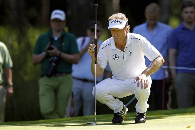 Köln, 02.08.2013, erster Tag, Berenberg Masters im Golf und Land Club Köln, Spieler Bernhard Langer GER Golfturnier