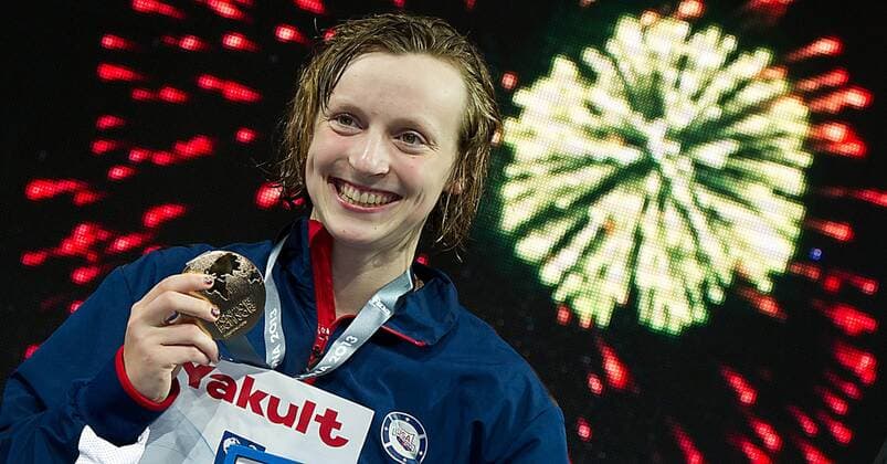 LEDECKY Katie, United States, USA, gold medal and World record in 8:13.86 800 freestyle women 15th FINA World Aquatics Championships Day-15 swimming semifinals Barcelona 19 July - 4 August 2013 GiorgioxScala