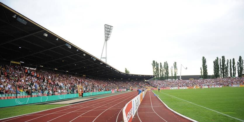 Fussball, Herren, Saison 2013 14, DFB-Pokal (1. Runde), BFC Dynamo Berlin, Fans des BFC Dynamo, 04.08. 2013,