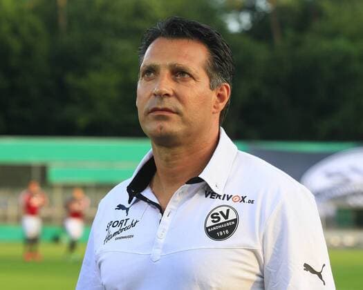 SV Sandhausen - 1. FC Nürnberg Alois SCHWARTZ, Chef-Trainer SV Sandhausen, Portrait, Porträt, Einzelbild, quer, Fußball DFB-Pokal Saison 2013 2014