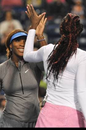 Aug. 5, 2013 - Toronto, Ontario, Canada - Toronto, Ontario, Canada, August 5, 2013. Serena Williams in action during a doubles exhibition match during the WTA Tennis Damen Rogers Cup at Rexall Centre in Toronto, Ontario, Canada on August 5th. .GerryxAngus CSM Tennis 2013: WTA Tennis Damen Rogers Cup AUG 5 - ZUMAc04