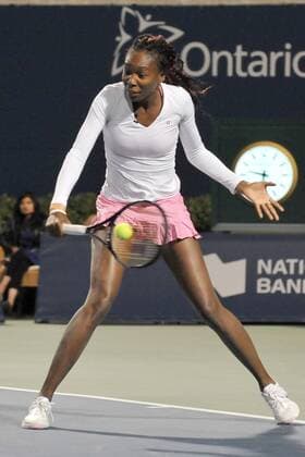 Aug. 5, 2013 - Toronto, Ontario, Canada - Toronto, Ontario, Canada, August 5, 2013. Venus Williams in action during a doubles exhibition match during the WTA Tennis Damen Rogers Cup at Rexall Centre in Toronto, Ontario, Canada on August 5th. .GerryxAngus CSM Tennis 2013: WTA Tennis Damen Rogers Cup AUG 5 - ZUMAc04