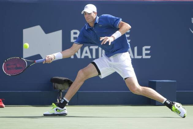 Aug. 06, 2013 - Montreal, Quebec, CAN - John Isner (USA) during day 2 action. Tennis 2013 - Rogers Cup - Montreal - ZUMAs30