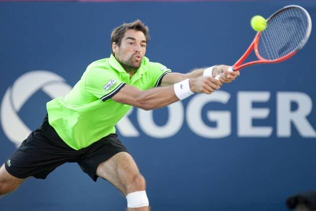 Aug. 06, 2013 - Montreal, Quebec, CAN - Jeremy Chardy (FRA) during day 2 action. Tennis 2013 - Rogers Cup - Montreal - ZUMAs30