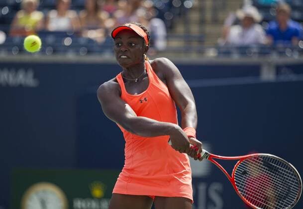 Sloane Stephens of the United States during the 3rd round of women s singles at the 2013 Rogers Cup in Toronto, Canada, Aug. 8, 2013. (Xinhua Zou Zheng) (SP)CANADA-TORONTO-TENNIS-ROGERS CUP 