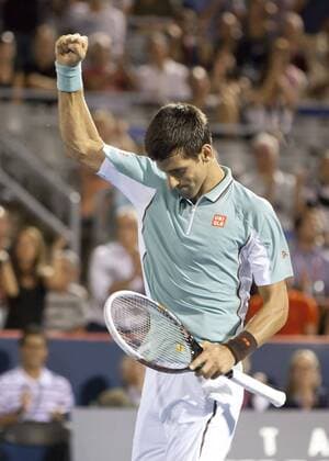 Aug. 08, 2013 - Montreal, Quebec, CAN - Novak Djokovic (SRB) wins his evening match during day 4 action. Tennis 2013 - Rogers Cup - AUG 08 - ZUMAs30