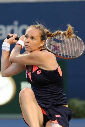 Aug. 9, 2013 - Toronto, Ontario, Canada - Toronto, Ontario, Canada, August 9, 2013. Magdalena Rybarikova (SVK) in action in quarter final action during the WTA Tennis Damen Rogers Cup at Rexall Centre in Toronto, Ontario, Canada on August 9th. Tennis 2013: WTA Tennis Damen Rogers Cup AUG 09 - ZUMAc04