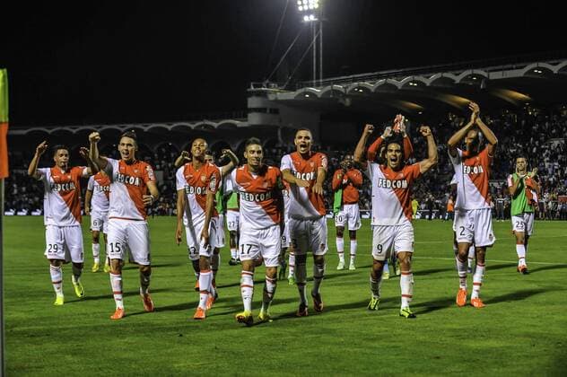 Jubel Monaco FOOTBALL: Girondins de Bordeaux - AS Monaco - 10 08 2013 xThierryxBretonx 