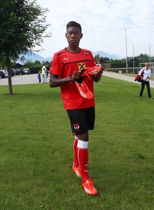 FUSSBALL - AUT vs GRE, Testspiel, Vorberichte, Training SALZBURG,AUSTRIA,12.AUG.13 - FUSSBALL - ÖFB Länderspiel, Österreich vs Griechenland, Freundschaftsspiel, Vorberichte, Training Nationalmannschaft AUT. Bild zeigt David Alaba (AUT). 