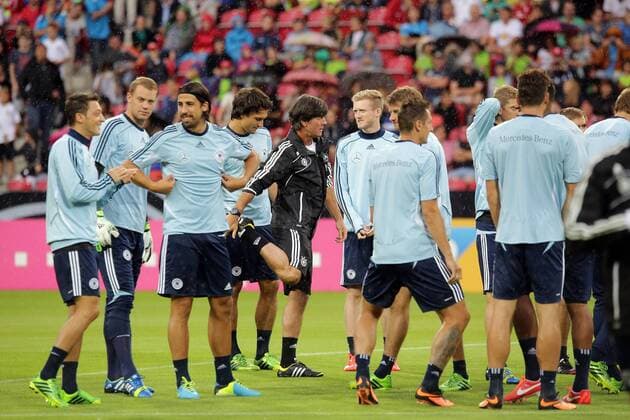 Bundestrainer Joachim Löw mit seiner Mannschaft - Öffentliches Training der Deutschen Nationalmannschaft, Coface Arena Mainz