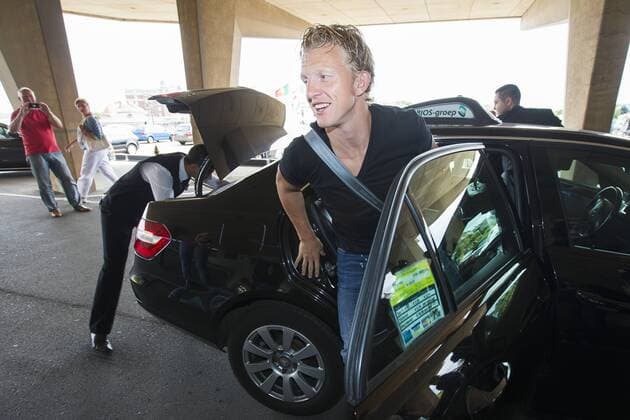 Dirk Kuyt of Holland during the arrival of the Dutch National team on August 12, 2013 at Grand Hote Huis ter Duin at Noordwijk, The Netherlands. Arrival Dutch team in Noordwijk Friendly 2013 2014 xVIxLaurensxLindhoutxIVx 1720831